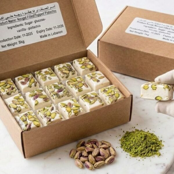 Nougat Pistachio Super Rectangular 500g